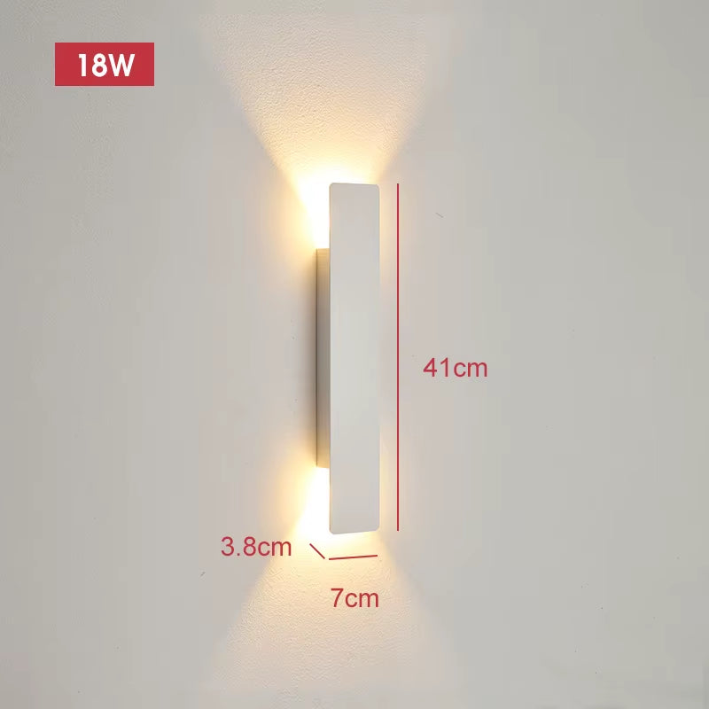 Modern Led Waterproof Outdoor up down Wall Lamp IP65 Aluminum 18W LED Wall Light Indoor Decorated Wall Sconce