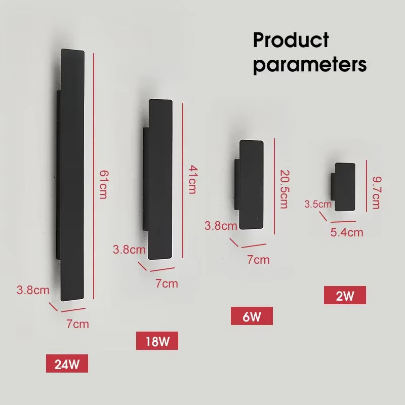 Modern Led Waterproof Outdoor up down Wall Lamp IP65 Aluminum 18W LED Wall Light Indoor Decorated Wall Sconce