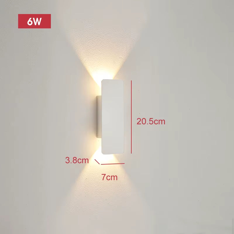 Modern Led Waterproof Outdoor up down Wall Lamp IP65 Aluminum 18W LED Wall Light Indoor Decorated Wall Sconce