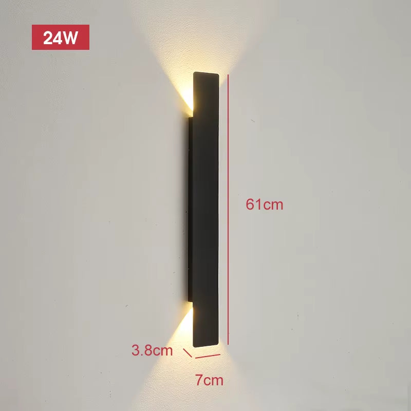 Modern Led Waterproof Outdoor up down Wall Lamp IP65 Aluminum 18W LED Wall Light Indoor Decorated Wall Sconce