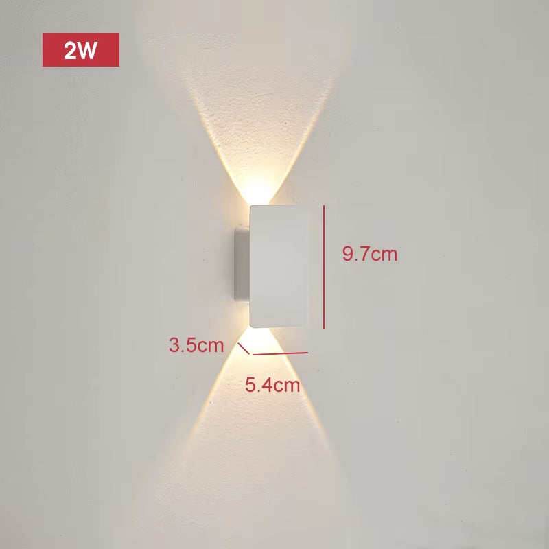 Modern Led Waterproof Outdoor up down Wall Lamp IP65 Aluminum 18W LED Wall Light Indoor Decorated Wall Sconce