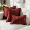 Custom Colorful Soft Washable Tassel Edge Hotel Use Stitching Invisible Zipper Modern Design Pillowcase Cushion Cover