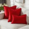 Custom Colorful Soft Washable Tassel Edge Hotel Use Stitching Invisible Zipper Modern Design Pillowcase Cushion Cover