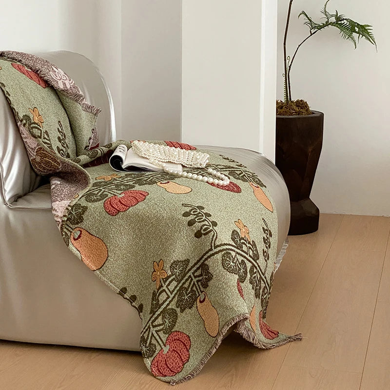 Ultra soft 4-layer cotton gauze tassel travel shawl