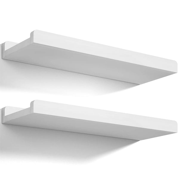 Modern Rustic Floating Wall Shelves (Set of 2)