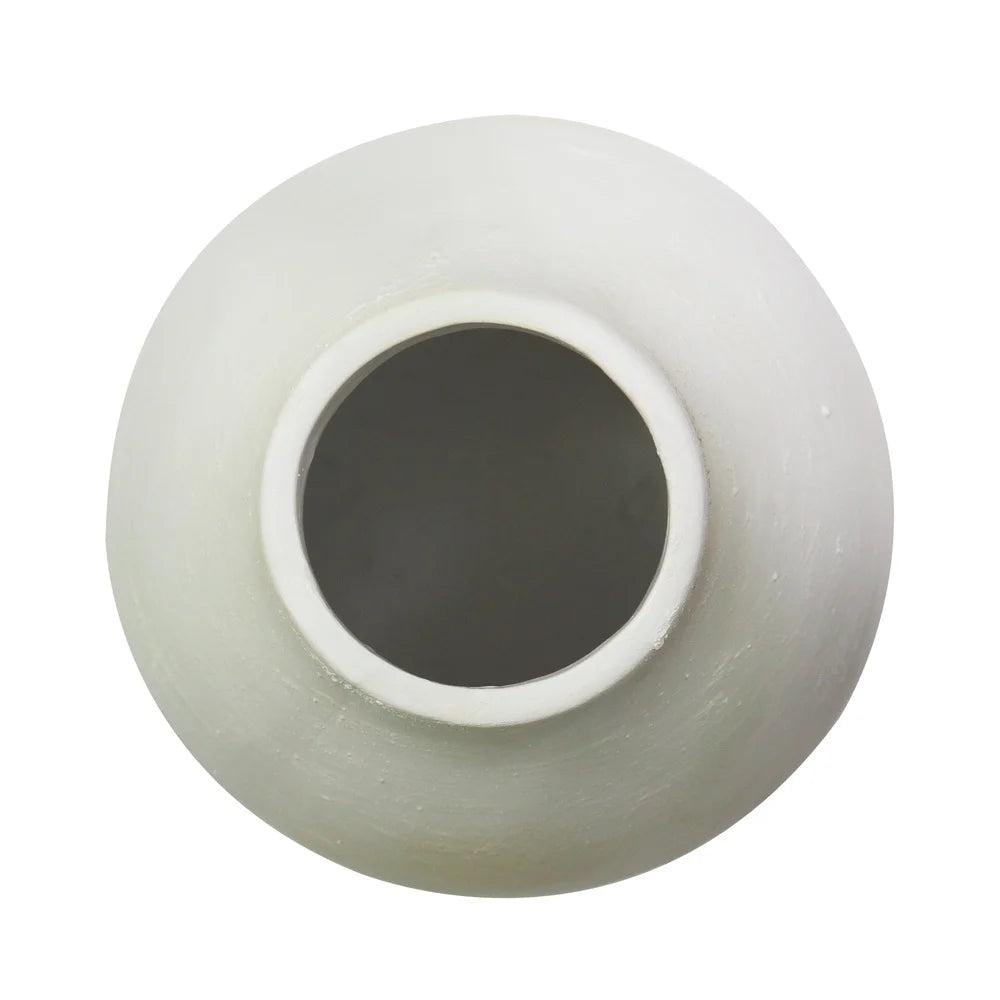 12" Artisan Brushed Matte Ceramic Vase