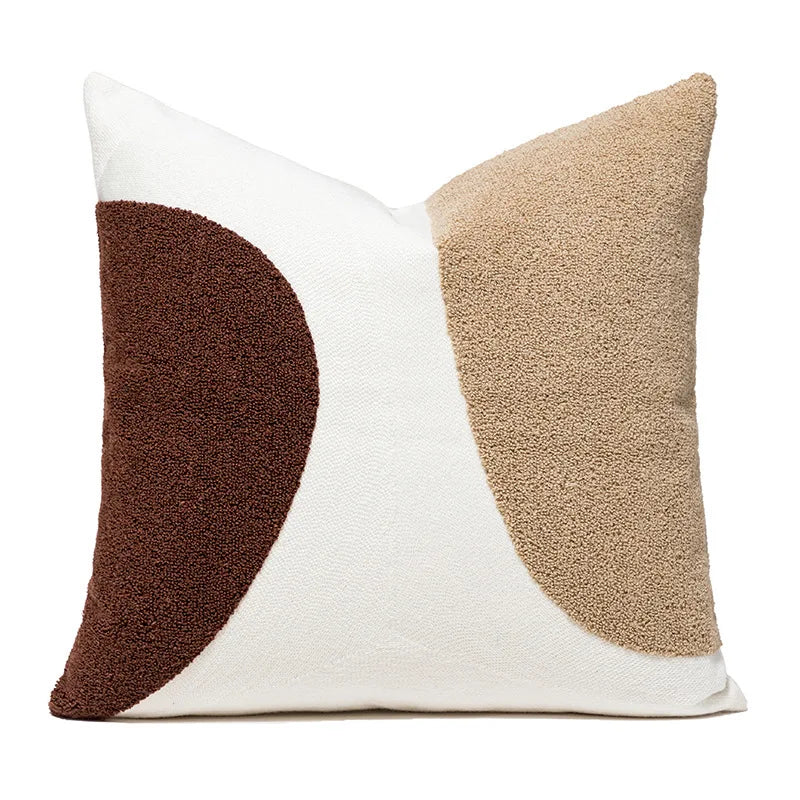 Nordic Luxury Woven PU Leather Cushion Cover