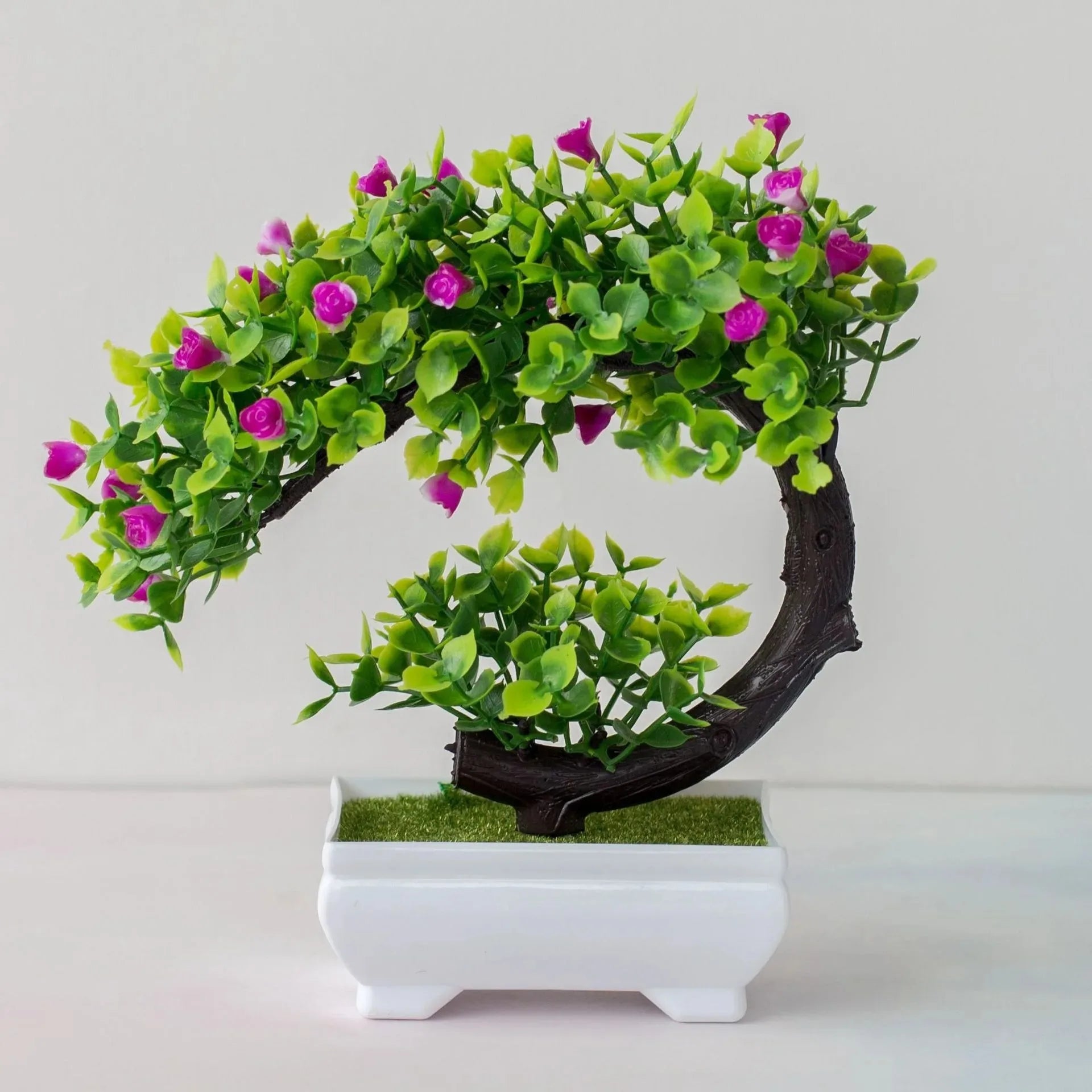 Artisan Rose Artificial Bonsai Potted Floral Tree