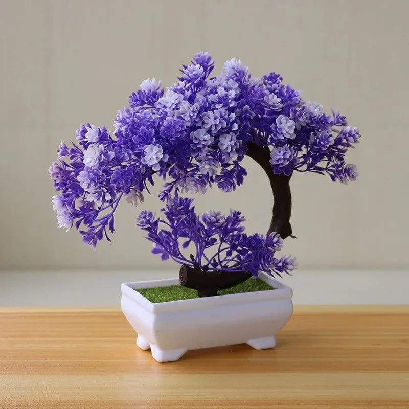 Artisan Rose Artificial Bonsai Potted Floral Tree
