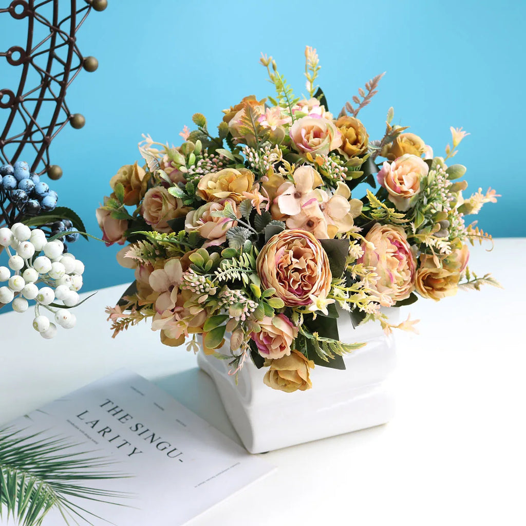 Retro Silk Flowers – Roses, Peonies & Hydrangeas for DIY Decor & Bouquets