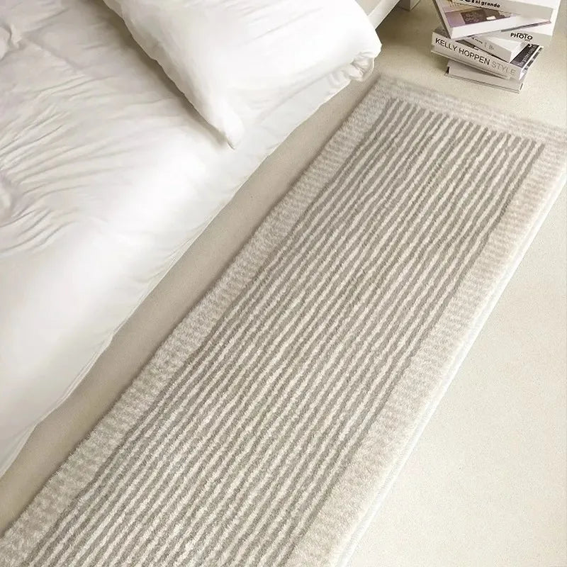 Japanese Minimalist Soft Fluffy Bedroom Bedside Floor Mat
