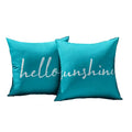 2Pcs Cushion Covers Waterproof Throw Pillow Covers Decorative Square Pillowcases Patio Garden Balcony Indoor Outdoor Use New