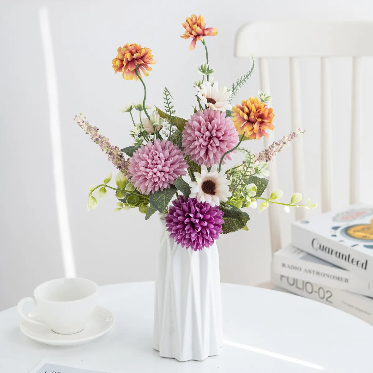Silk Chrysanthemum Flowers – Bubble Style for DIY Decor & Bouquets