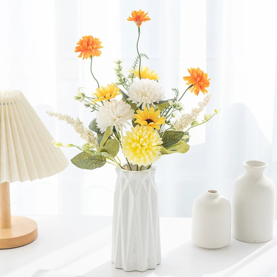 Silk Chrysanthemum Flowers – Bubble Style for DIY Decor & Bouquets