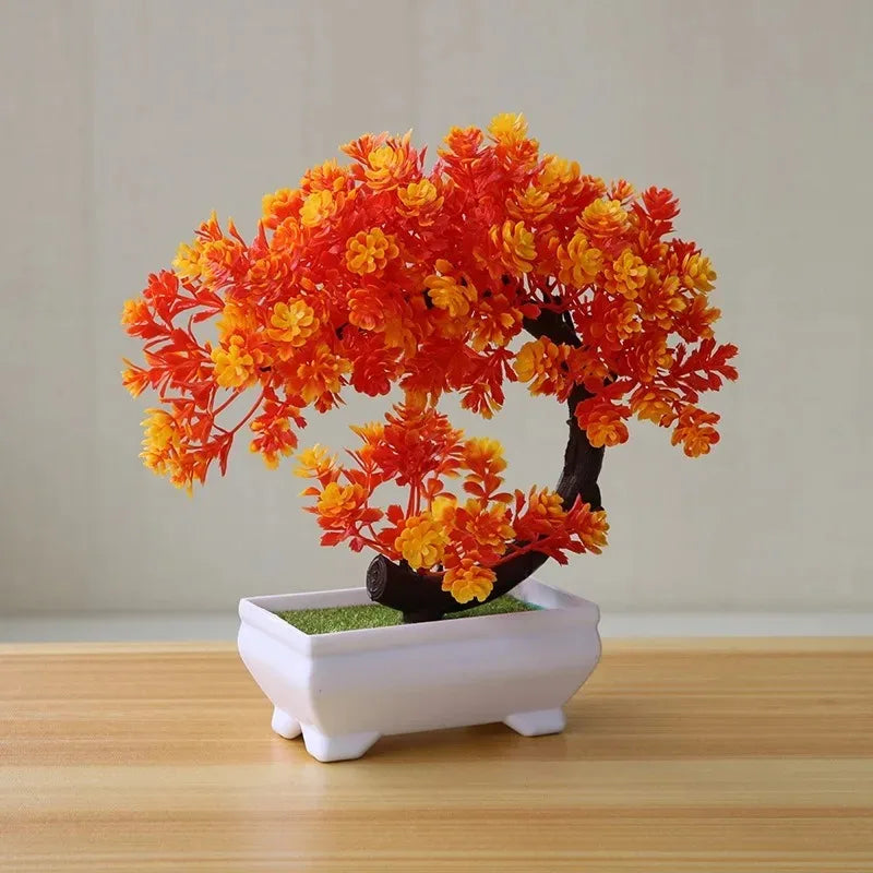 Artisan Rose Artificial Bonsai Potted Floral Tree