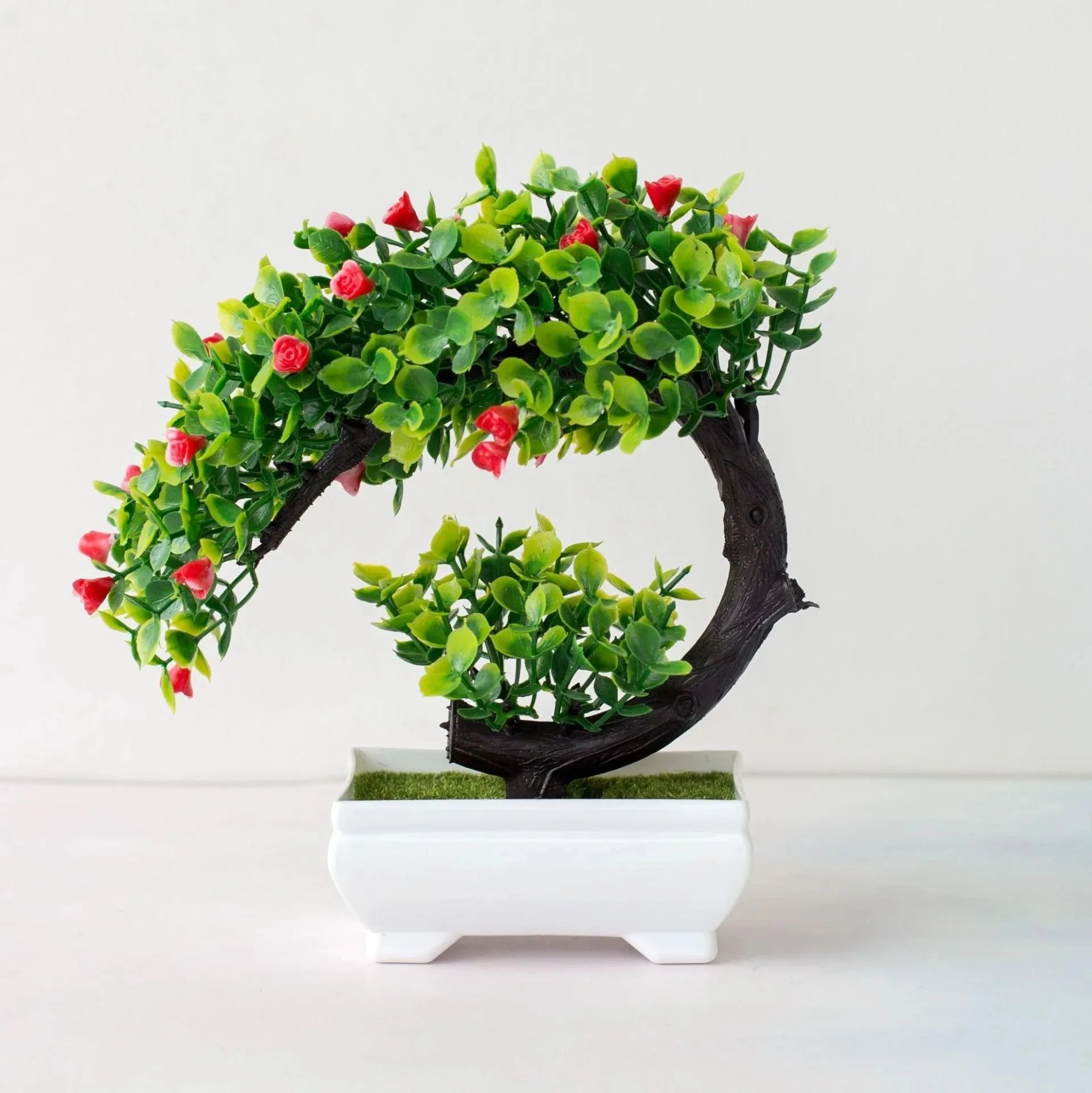 Artisan Rose Artificial Bonsai Potted Floral Tree