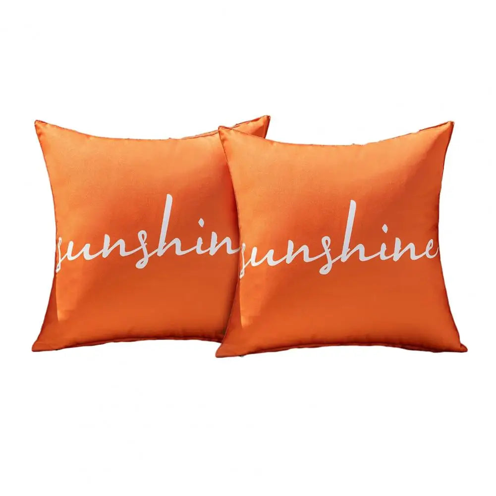 2Pcs Cushion Covers Waterproof Throw Pillow Covers Decorative Square Pillowcases Patio Garden Balcony Indoor Outdoor Use New