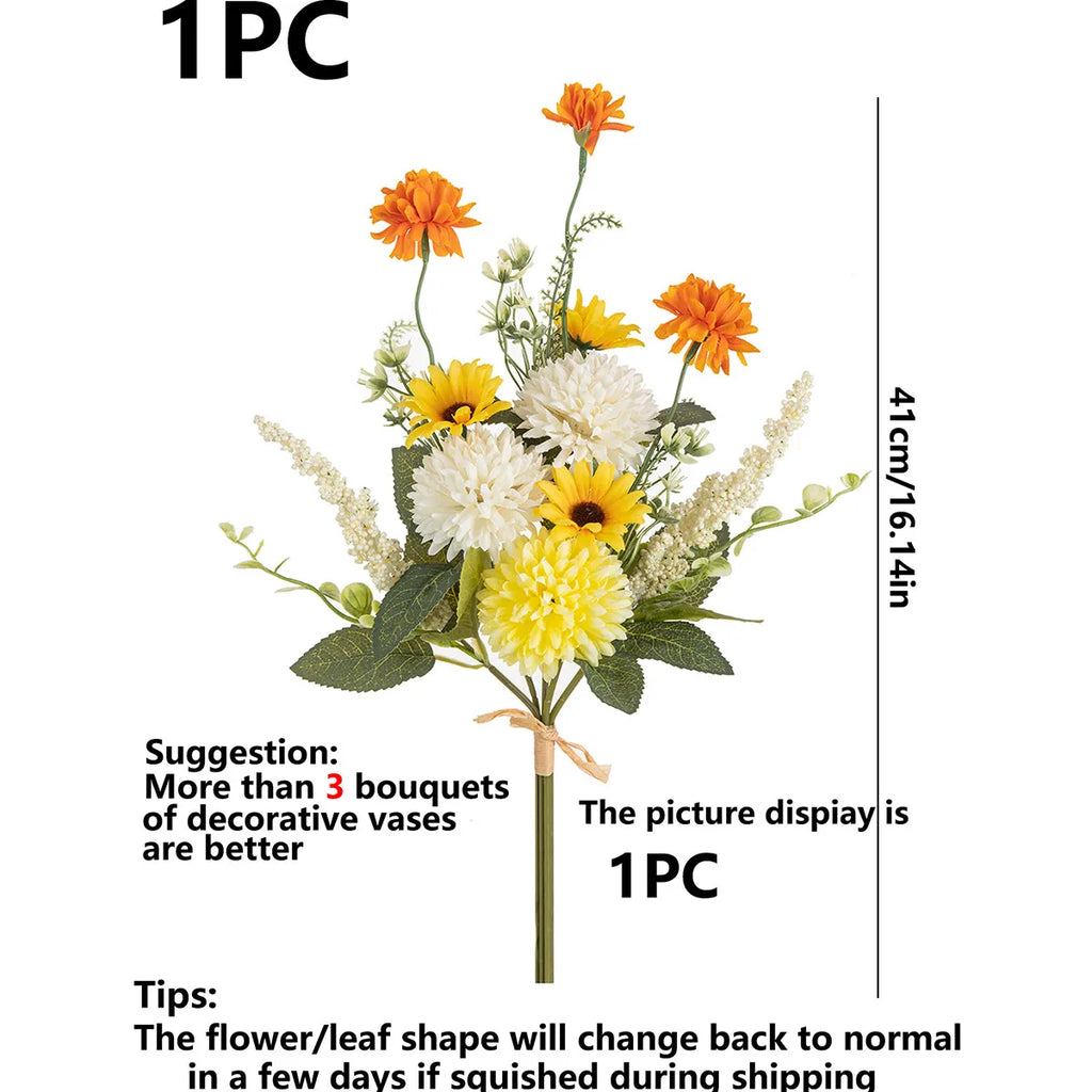 Silk Chrysanthemum Flowers – Bubble Style for DIY Decor & Bouquets