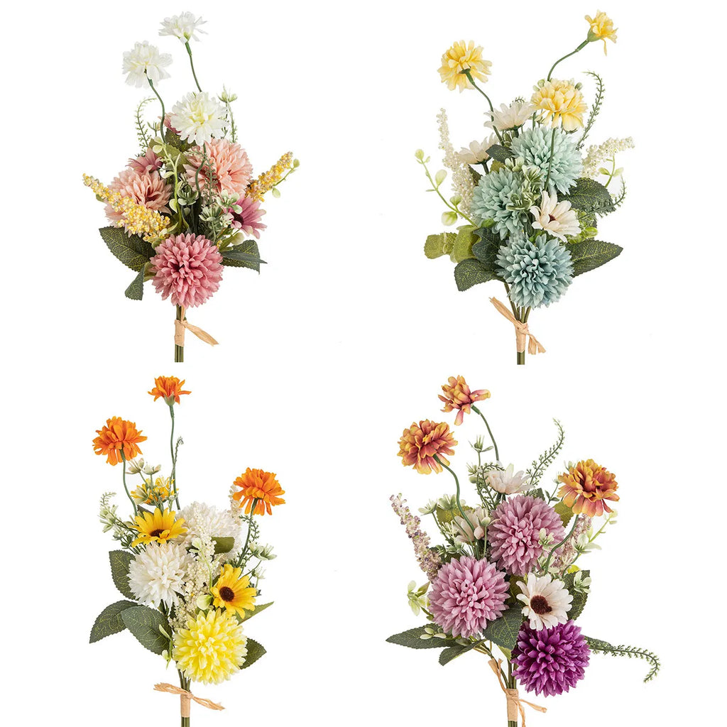Silk Chrysanthemum Flowers – Bubble Style for DIY Decor & Bouquets