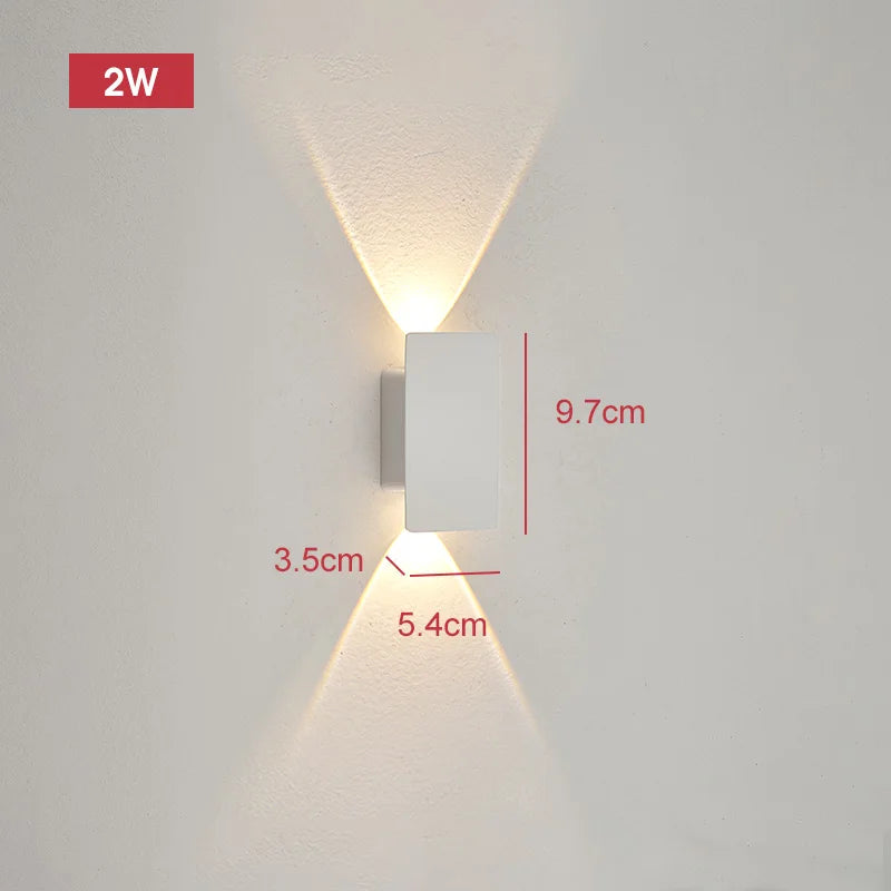 Modern 18W LED Waterproof Up Down Outdoor Wall Lamp
