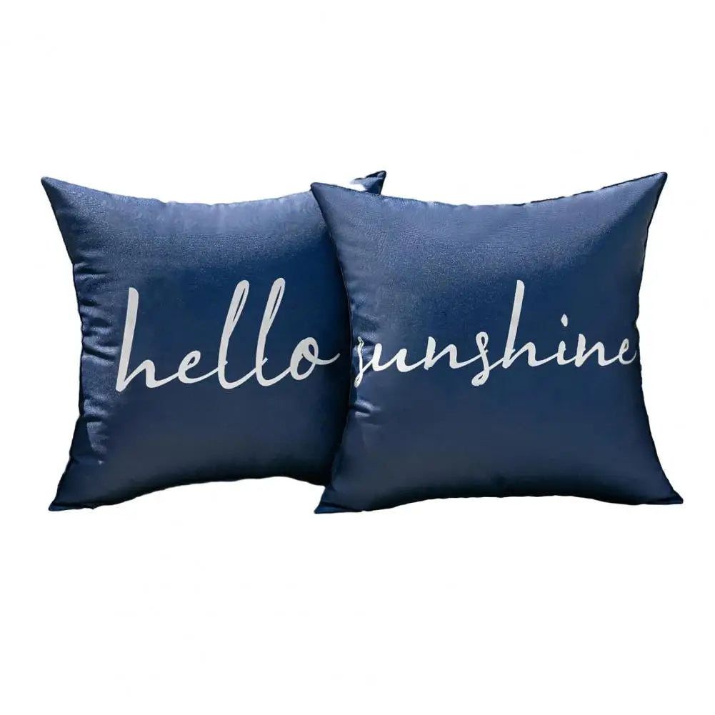 2Pcs Cushion Covers Waterproof Throw Pillow Covers Decorative Square Pillowcases Patio Garden Balcony Indoor Outdoor Use New