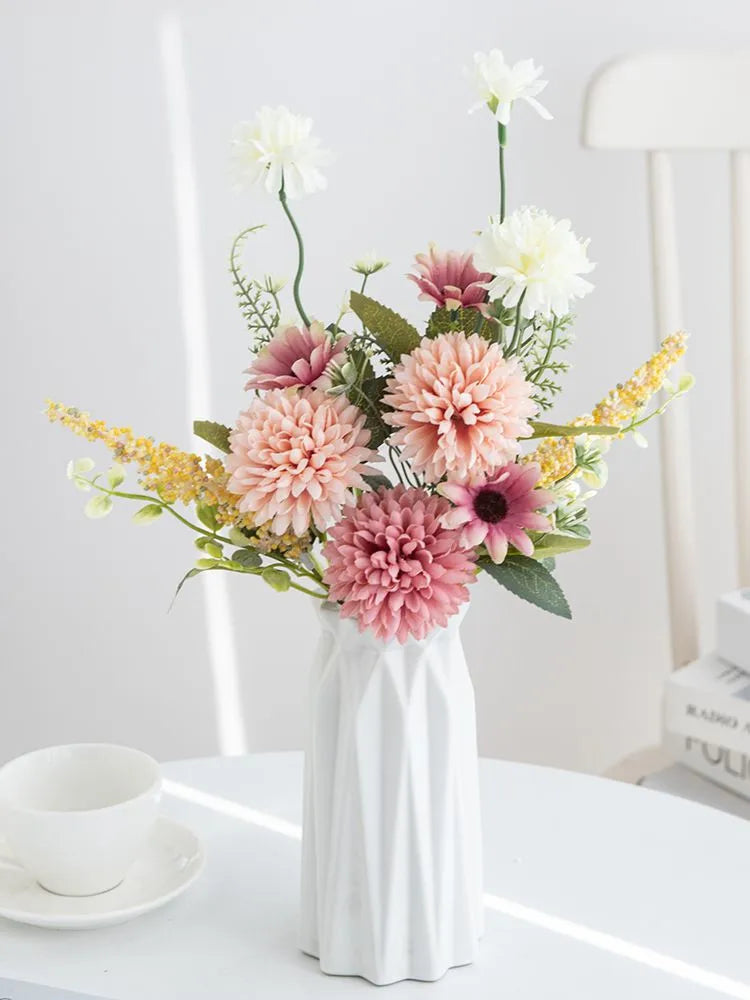 Silk Chrysanthemum Flowers – Bubble Style for DIY Decor & Bouquets
