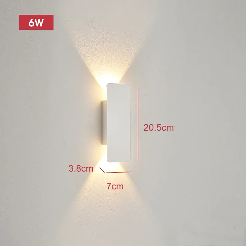 Modern 18W LED Waterproof Up Down Outdoor Wall Lamp