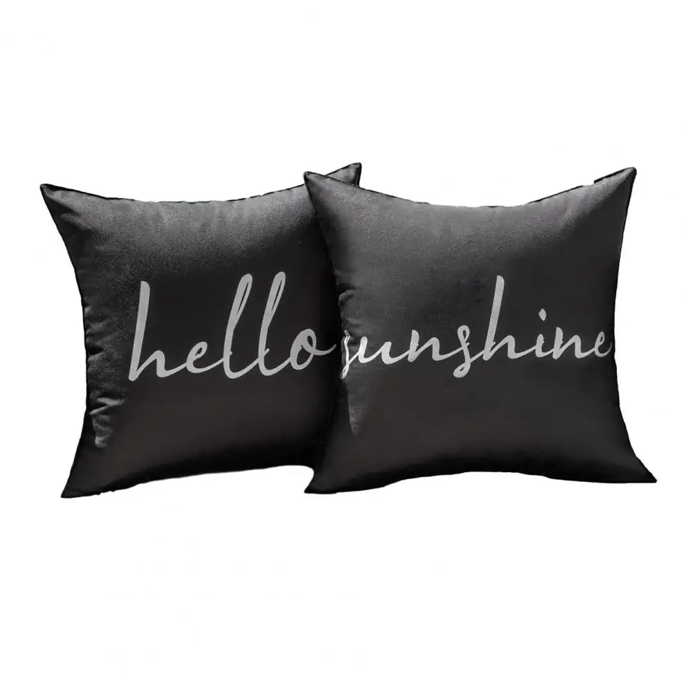 2Pcs Cushion Covers Waterproof Throw Pillow Covers Decorative Square Pillowcases Patio Garden Balcony Indoor Outdoor Use New