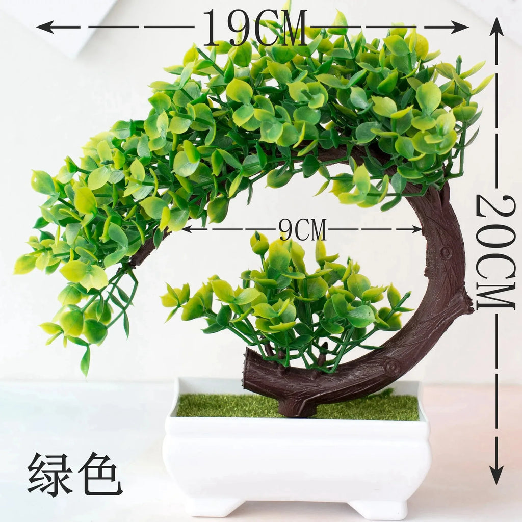 Artisan Rose Artificial Bonsai Potted Floral Tree