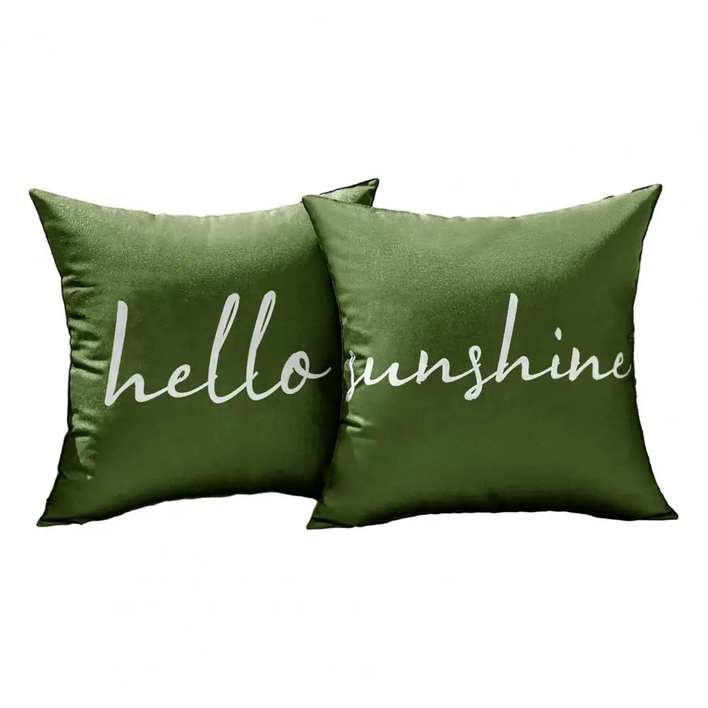 2Pcs Cushion Covers Waterproof Throw Pillow Covers Decorative Square Pillowcases Patio Garden Balcony Indoor Outdoor Use New