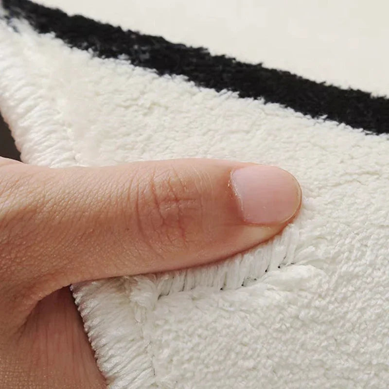 Japanese Minimalist Soft Fluffy Bedroom Bedside Floor Mat
