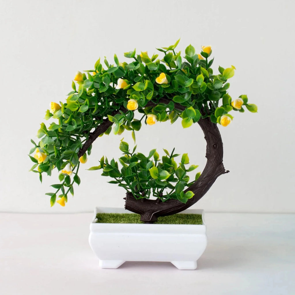 Artisan Rose Artificial Bonsai Potted Floral Tree