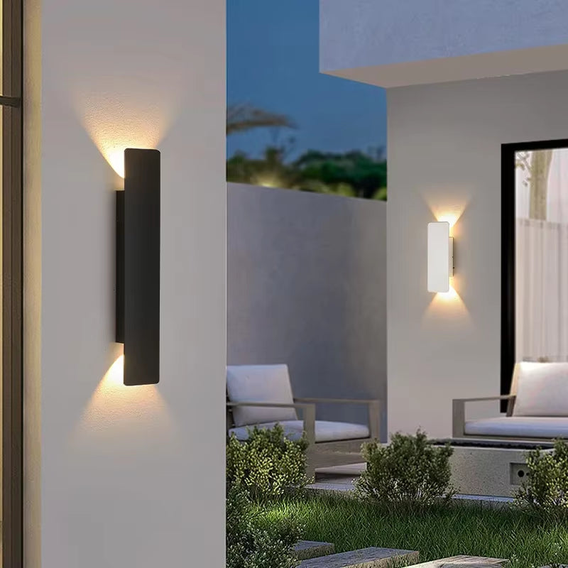 Modern Led Waterproof Outdoor up down Wall Lamp IP65 Aluminum 18W LED Wall Light Indoor Decorated Wall Sconce