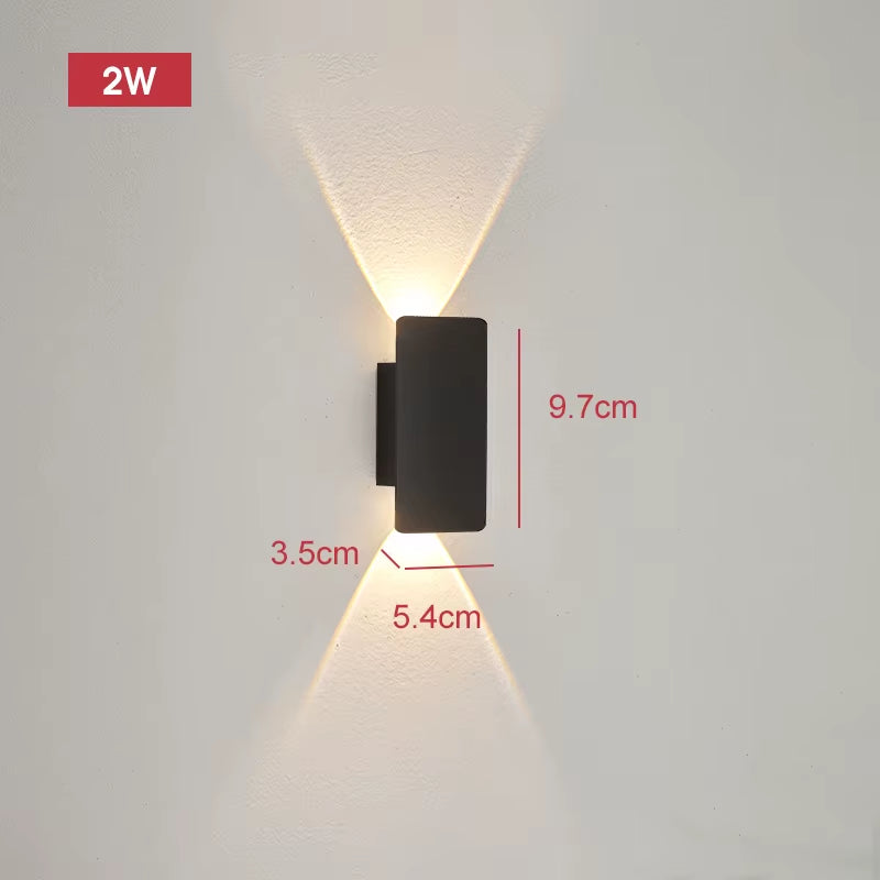 Modern Led Waterproof Outdoor up down Wall Lamp IP65 Aluminum 18W LED Wall Light Indoor Decorated Wall Sconce