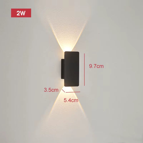 Modern Led Waterproof Outdoor up down Wall Lamp IP65 Aluminum 18W LED Wall Light Indoor Decorated Wall Sconce